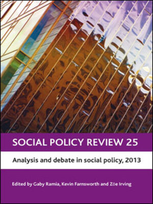 cover image of Social Policy Review 25